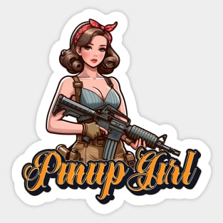 Pinup Girl Sticker